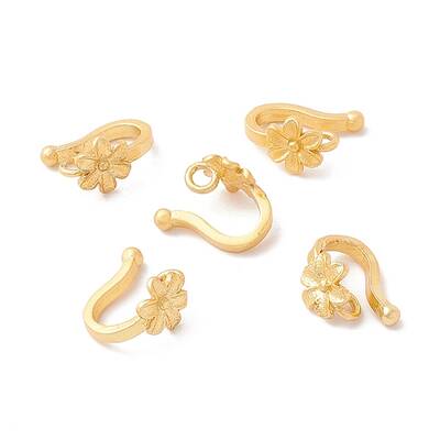 Rack Plating Brass S Hook Clasps