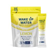 Wake Up Water | Natural Energy + Electrolytes + B Vitamins | Zero Sugar | 175mg Clean Caffeine | Variety Flavors (15 Pack)
