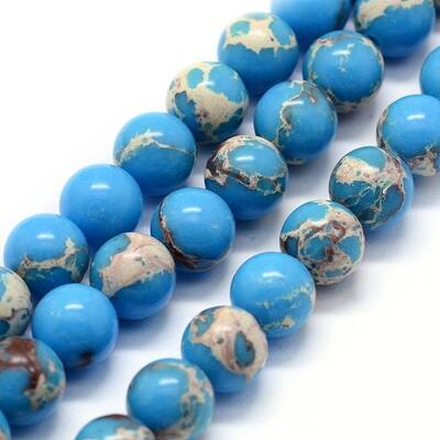 Synthetic Imperial Jasper Beads Strands