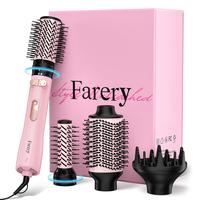FARERY 4-in-1 Rotating Hair Dryer Brush Set with Interchangeable 1.25\