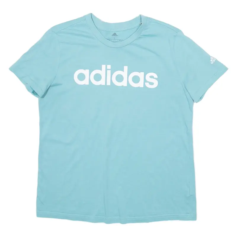 ADIDAS Womens T-Shirt Blue L