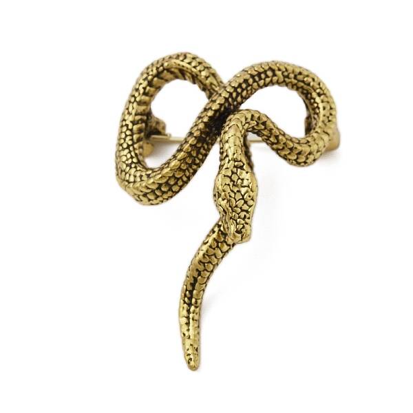Retro Antique Golden Animal Alloy Brooches for Backpack Clothes