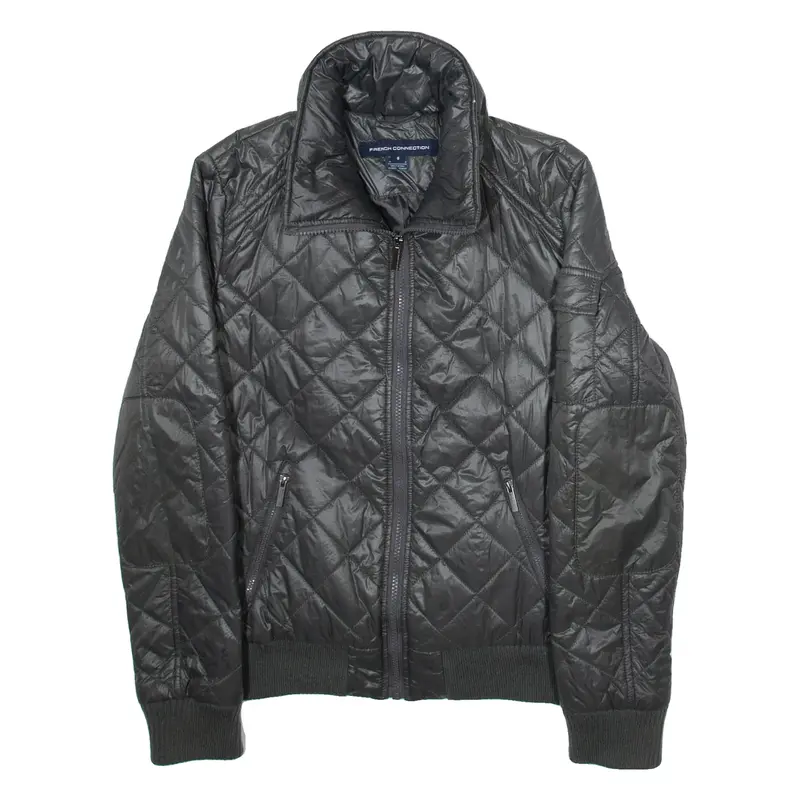 FRENCH CONNECTION Womens Quilted Coat Green S