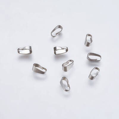 Tarnish Resistant 304 Stainless Steel Snap on Bails