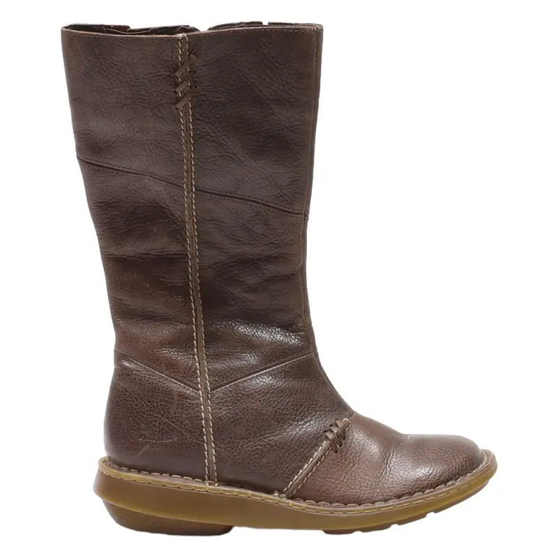 DR MARTENS 10491 High Boots Brown Leather Womens UK 6.5