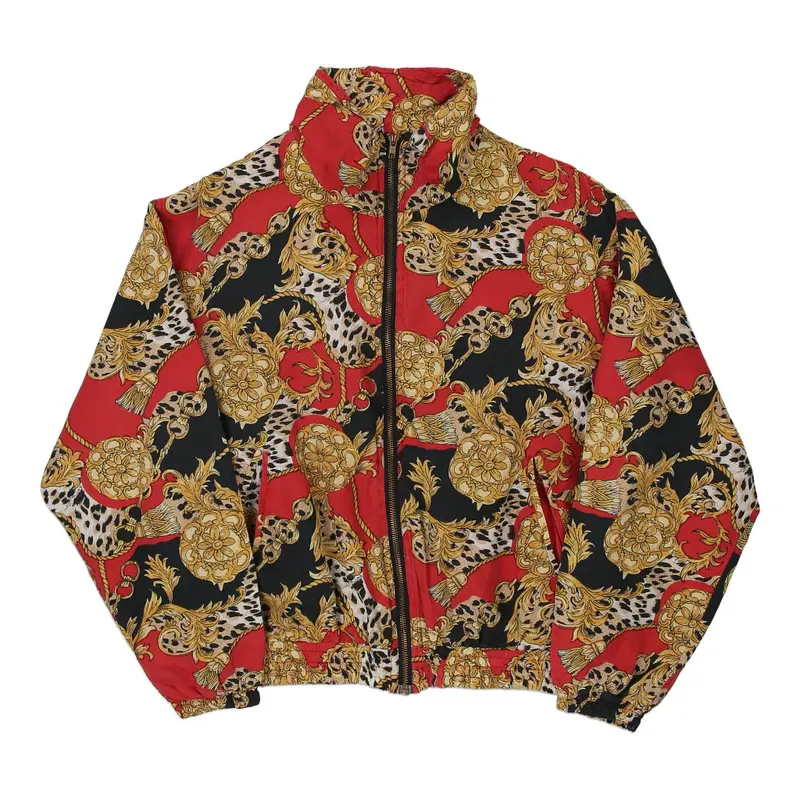 1980s Evr Jacket - Medium Red Silk