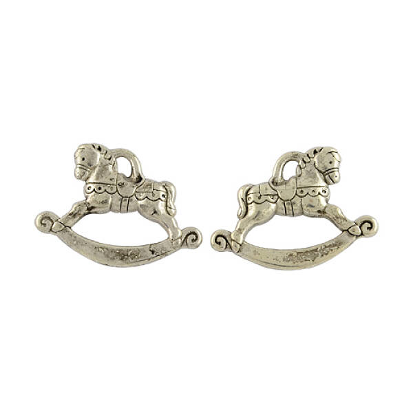 Tibetan Style Alloy Rocking Horse Pendants