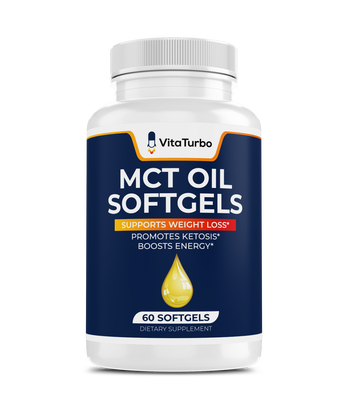 MCT Oil Softgels+  60 Capsules - 3800mg Per Serving