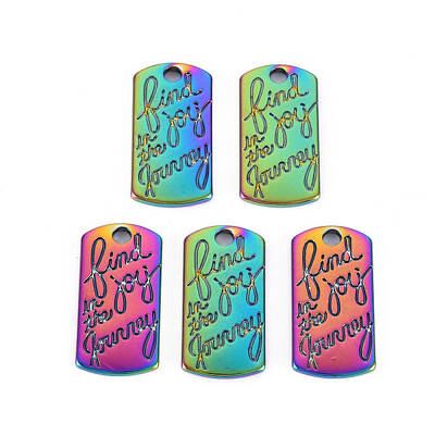 Rainbow Color Alloy Pendants