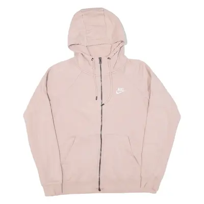 NIKE Womens Pink Hoodie Full Zip M