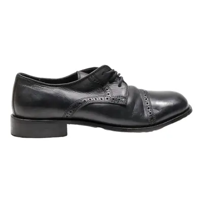 CITY SHOES Brogue Shoes Black Leather Mens UK 7.5