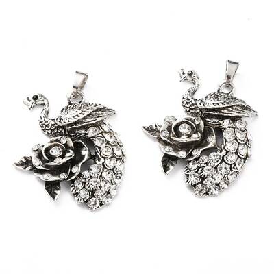 Alloy Rhinestone Big Pendant