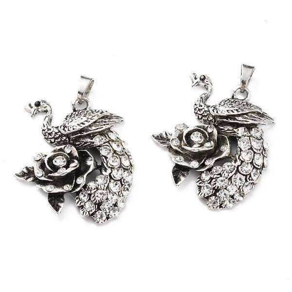 Alloy Rhinestone Big Pendant