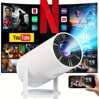 Mini Projector Adjustable 180° Projection Angle 720P 4K Support Home Portable for IOS Android TV Stick USB Laptop Audio Moun...