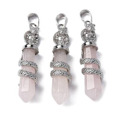 Natural Rose Quartz Pendants