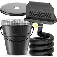 Rear  Drainage System for Blackstone, Griddle Accessories Kit for Blackstone with Enclosed  Catcher Funnel, 1.8L Drip  Bucket...