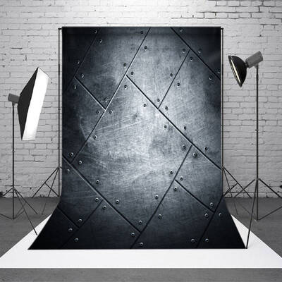 Modern Black Metal Texture Backdrop For Photo Studio - Aperturee