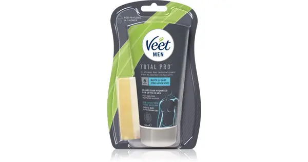Veet MEN shower hair removal cream for sensitive skin for men 150 ml