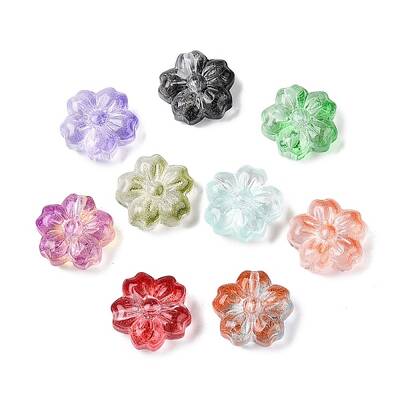 Gradient Color Baking Paint Transparent Glass Beads