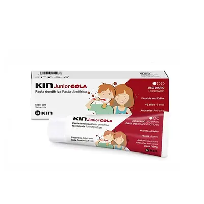 Dentifricio Fluorkin Junior al gusto di cola 75 ml