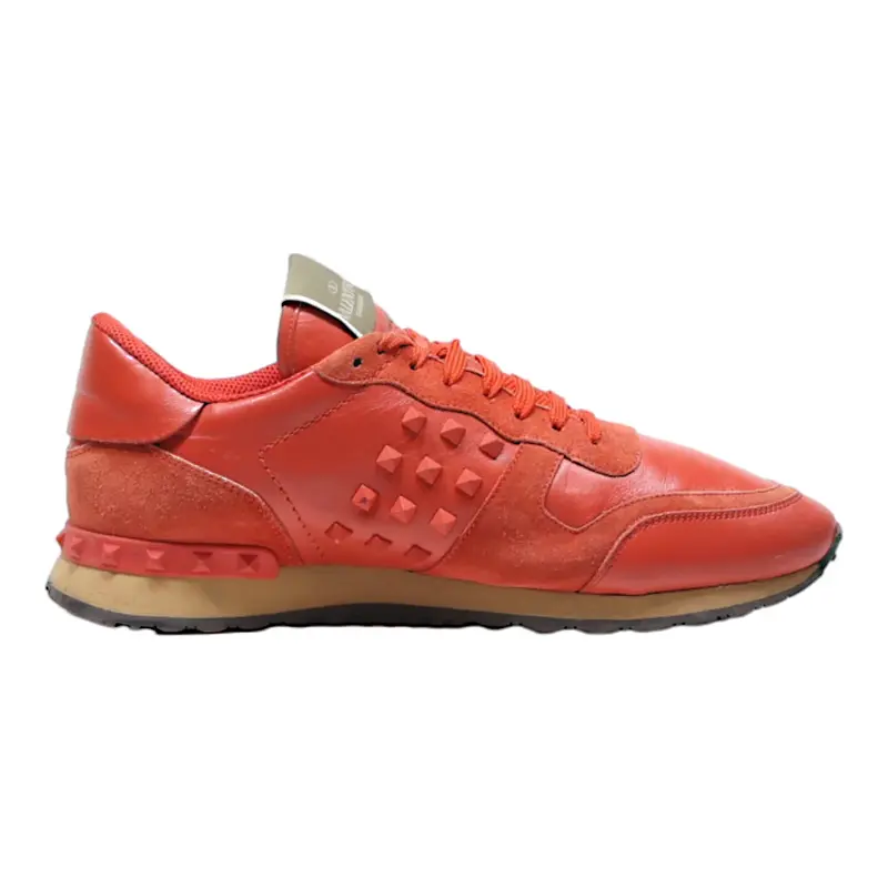 VALENTINO Sneaker Trainers Red Leather Mens UK 9