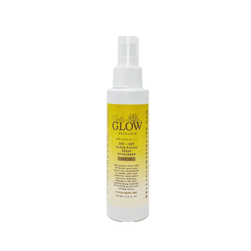 SPF+ SET Clear Spray Facial Sunscreen SPF50 | UVA/B Broad Spectrum and Reef Safe