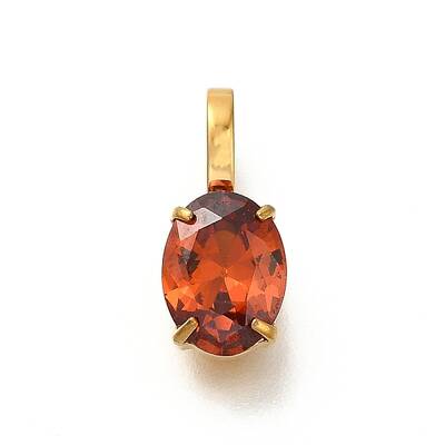 Ion Plating(IP) 304 Stainless Steel Rhinestone Pendants
