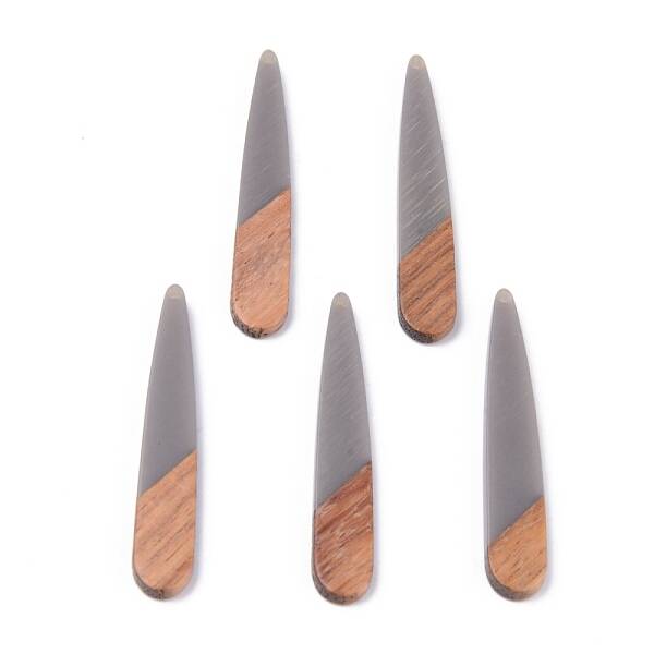 Resin & Walnut Wood Pendants