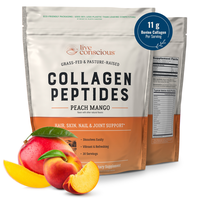 Live Conscious Flavored Collagen Peptides Powder - Type I & III Grass-Fed Collagen - Hair, Skin, Nail & Joint Support