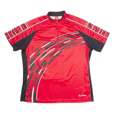 LOFFLER Cycling Womens Jersey Red 1/4 Zip XL