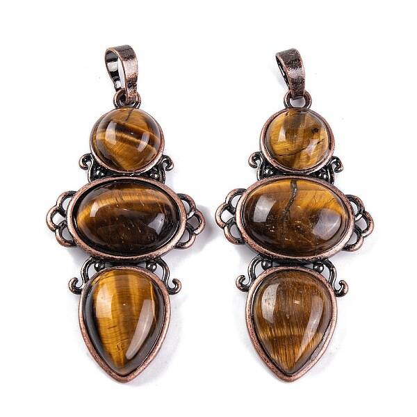 Natural Tiger Eye Pendants