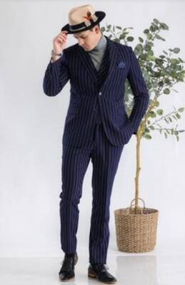 Suit And Turtleneck Combo - Turtleneck Prom Outfits - Prom Turtleneck   Black Suit