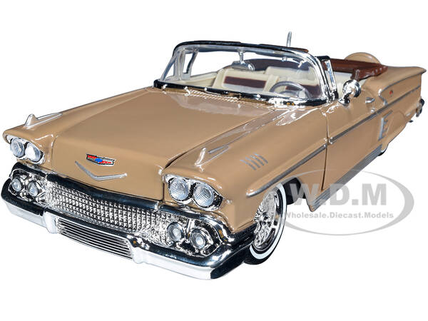 1958 Chevrolet Impala Convertible Lowrider Light Brown with Cream Interior \
