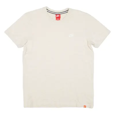 NIKE Mens T-Shirt Beige Crew Neck M