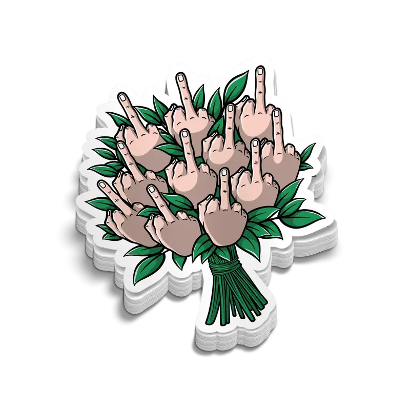 Bouquet - Hard Hat Decal