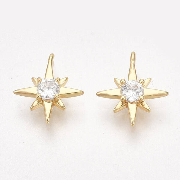 Brass Cubic Zirconia Charms