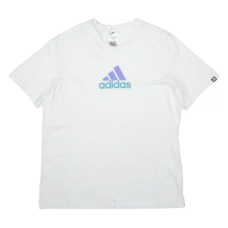 ADIDAS Mens T-Shirt White Crewneck XL