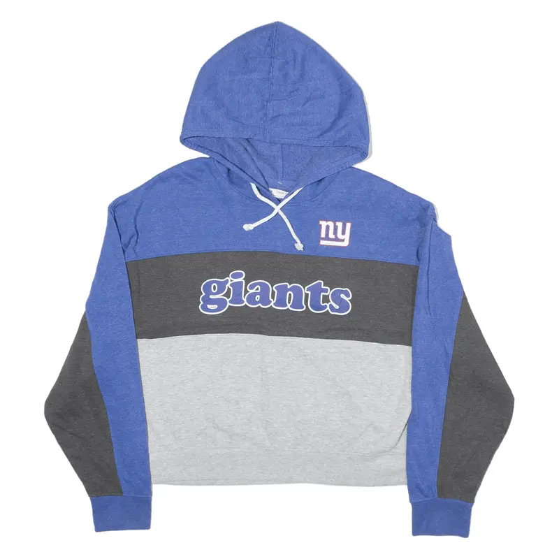 NFL New York Giants USA Hoodie Blue Pullover Womens L