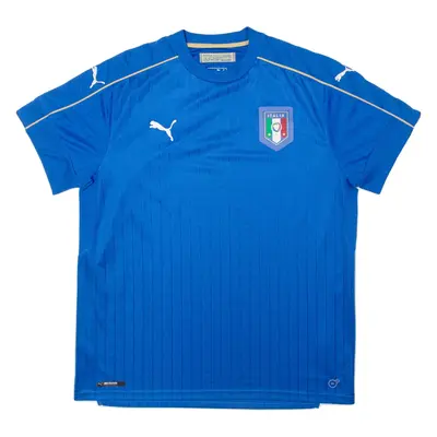 PUMA Italy Mens Football Shirt Jersey Blue Crew Neck XL