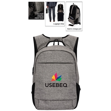 3 Customized Midtown Anti-theft Laptop Backpack - RFID & Water ...