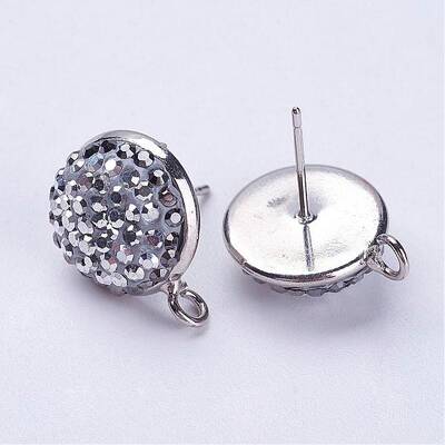 Brass Stud Earring Findings