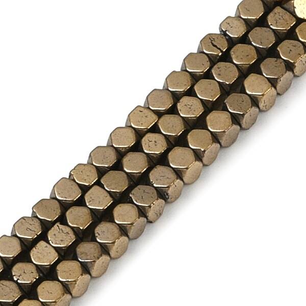 Electroplate Non-magnetic Synthetic Hematite Beads Strands