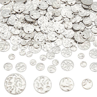 200pcs 4 style 304 Stainless Steel Charms