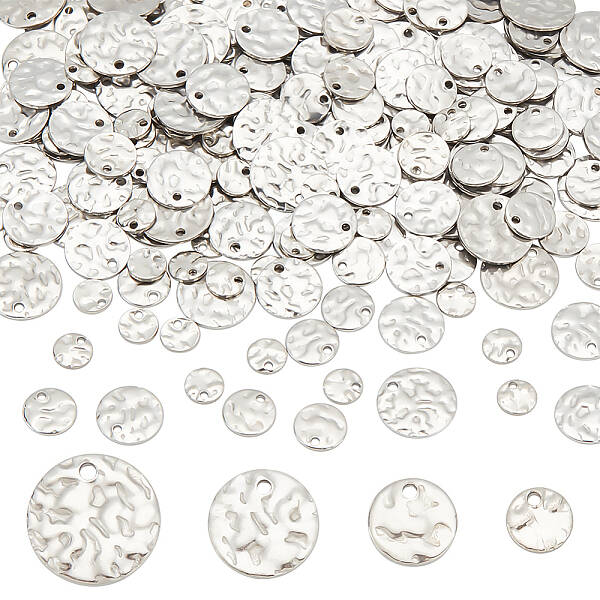 200pcs 4 style 304 Stainless Steel Charms