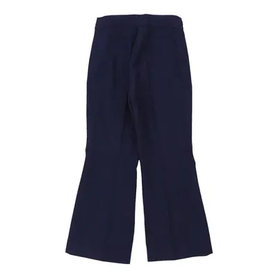 Unbranded Trousers - 26W UK 6 Blue Wool