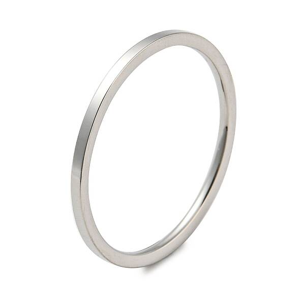 Non-Tarnish 304 Stainless Steel Simple Plain Band Finger Ring for Women Men