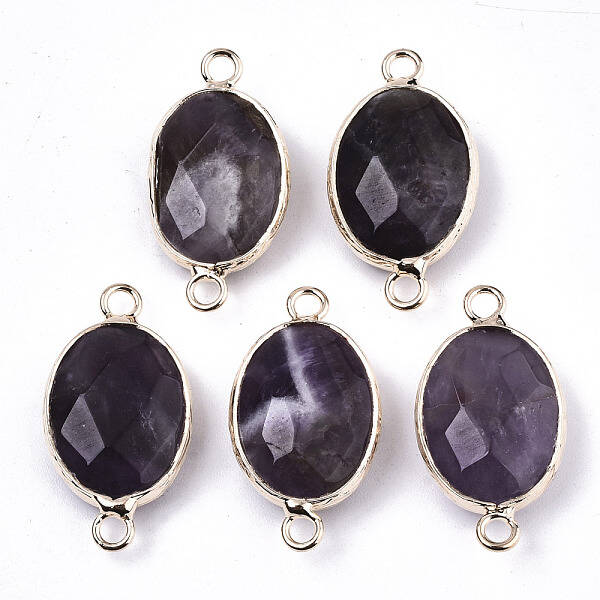 Natural Amethyst Links Connectors