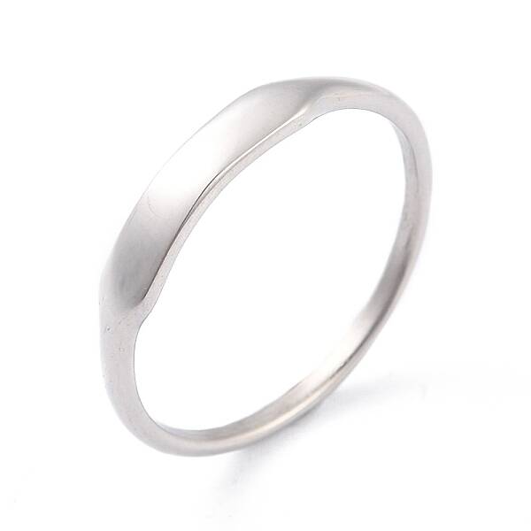 Non-Tarnish 304 Stainless Steel Plain Band Finger Ring for Women