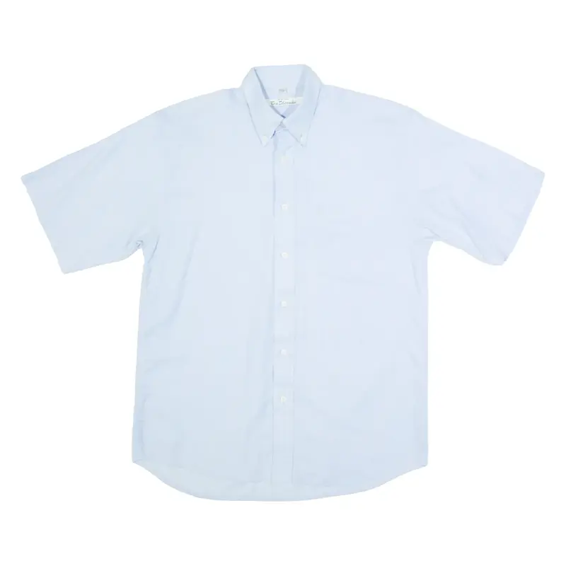 BEN SHERMAN Mens Plain Shirt Blue M