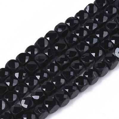Natural Black Spinel Beads Strands